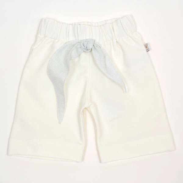 【SALE／30%OFF】オーガニックコットン ベビーリボン付きパンツ