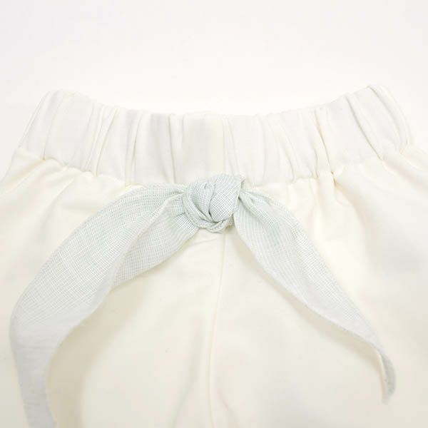【SALE／30%OFF】オーガニックコットン ベビーリボン付きパンツ