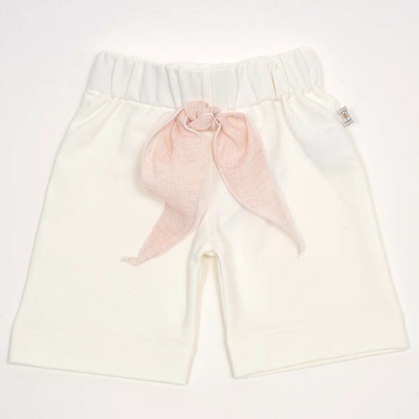 【SALE／30%OFF】オーガニックコットン ベビーリボン付きパンツ