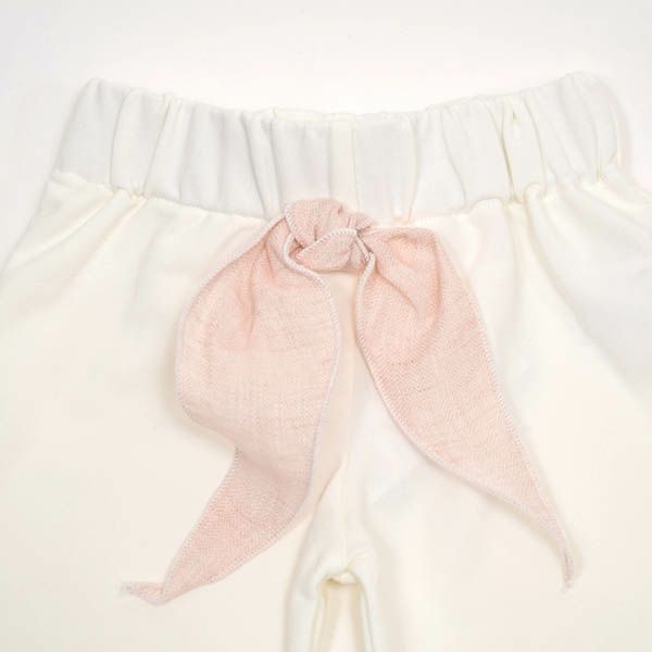 【SALE／30%OFF】オーガニックコットン ベビーリボン付きパンツ