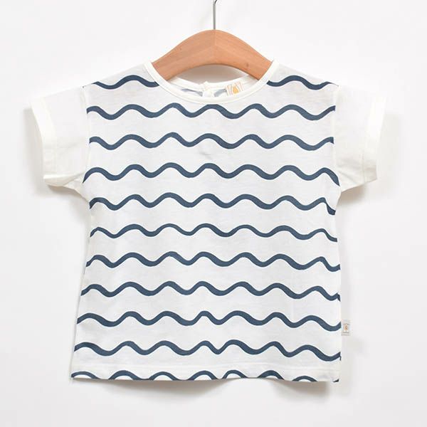 【SALE／30%OFF】オーガニックコットン ベビーTシャツ Onde(半袖)