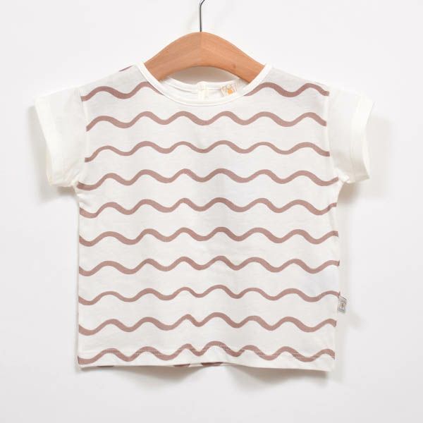 【SALE／30%OFF】オーガニックコットン ベビーTシャツ Onde(半袖)