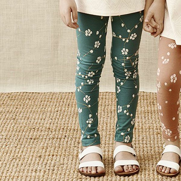 【SALE／40%OFF】オーガニックコットン キッズレギンス Bloom