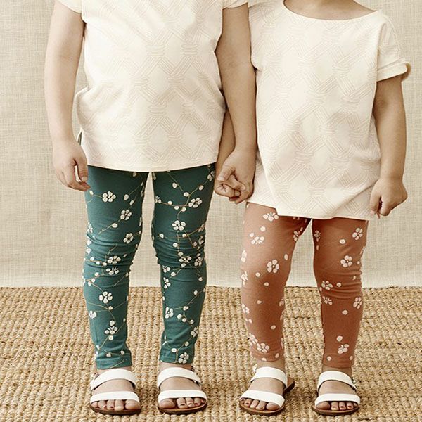 【SALE／40%OFF】オーガニックコットン キッズレギンス Bloom