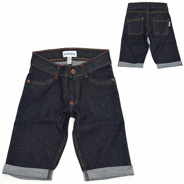 【SALE／30%OFF】オーガニックコットン キッズデニムハーフパンツ