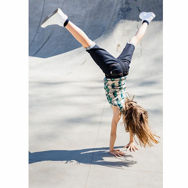 【SALE／30%OFF】オーガニックコットン キッズデニムハーフパンツ