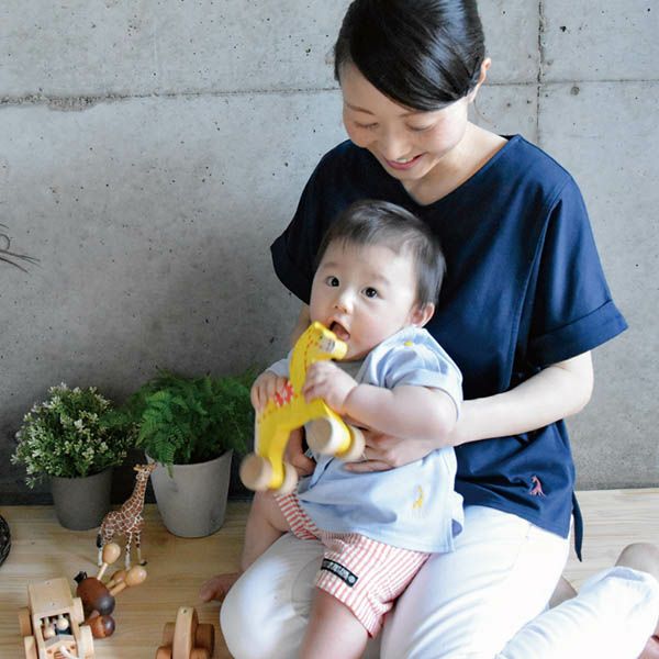 オーガニックコットン 授乳服（サイドスリットタイプ）Vネックシャツ プレーリー