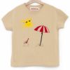 【SALE／30%OFF】オーガニックコットン キッズTシャツ BEACH（半袖）