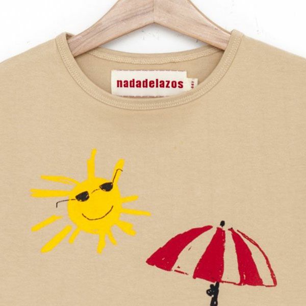 【SALE／30%OFF】オーガニックコットン キッズTシャツ BEACH（半袖）