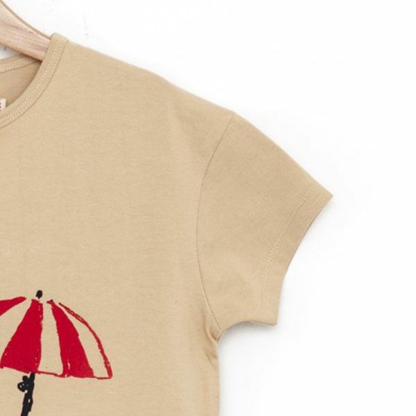 【SALE／30%OFF】オーガニックコットン キッズTシャツ BEACH（半袖）