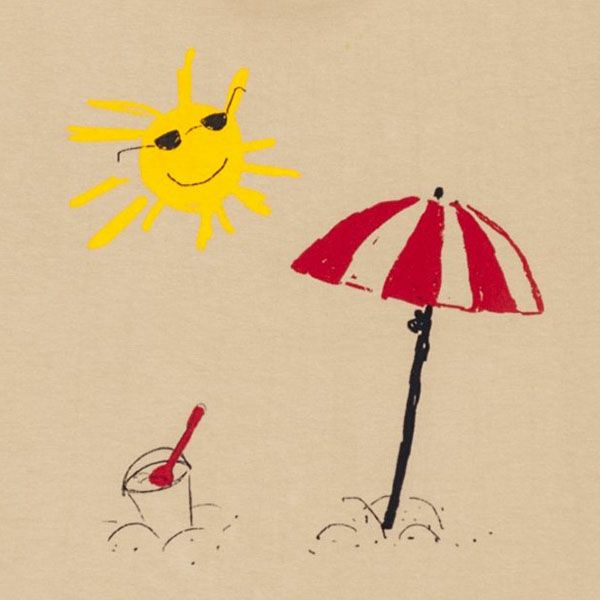 【SALE／30%OFF】オーガニックコットン キッズTシャツ BEACH（半袖）