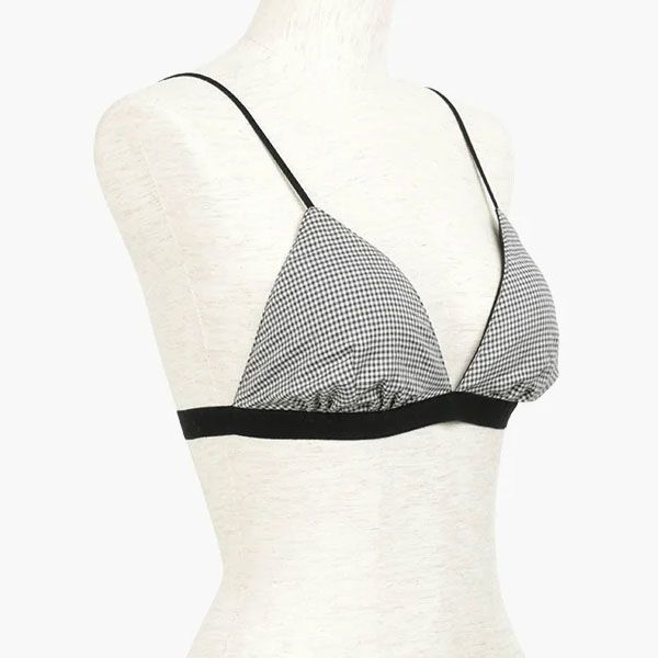 オーガニックコットン スタイリッシュブラ チェック