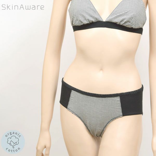 オーガニックコットン スタイリッシュショーツ チェック