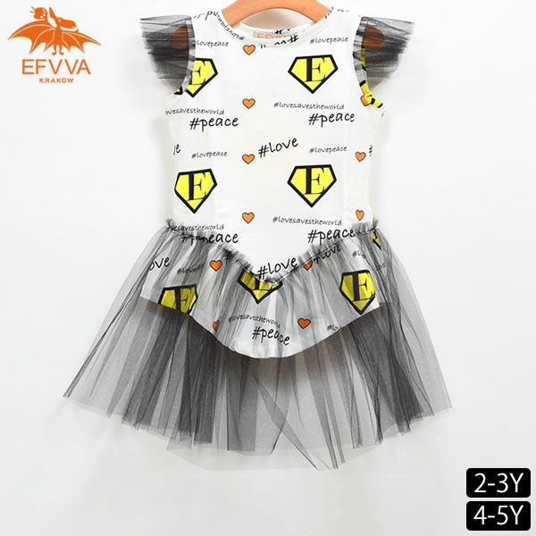 【SALE／80%OFF】オーガニックコットン キッズ チュールチュニック WONDER