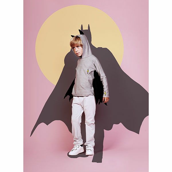【SALE／70%OFF】オーガニックコットン キッズ スウェットフーディ BAT