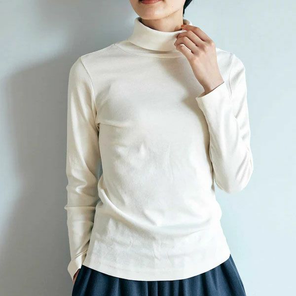 オーガニックコットン ベーシック タートルネック (長袖)