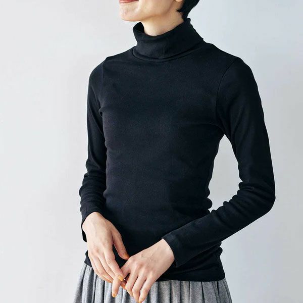 オーガニックコットン ベーシック タートルネック (長袖)