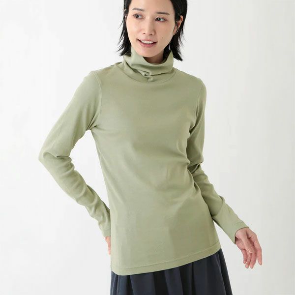 オーガニックコットン ベーシック タートルネック (長袖)