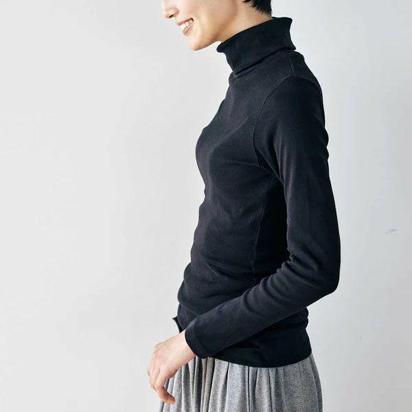 オーガニックコットン ベーシック タートルネック (長袖)