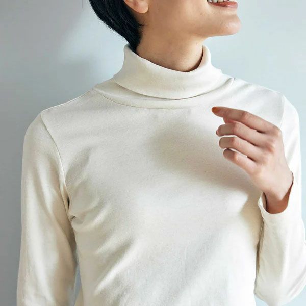 オーガニックコットン ベーシック タートルネック (長袖)