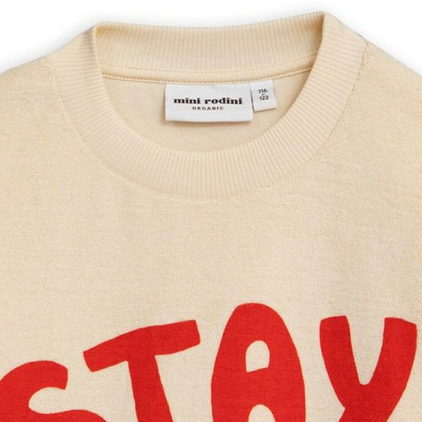 【SALE／40%OFF】オーガニックコットン キッズテリースウェット Stay weird (長袖)