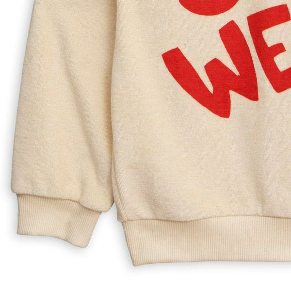 【SALE／40%OFF】オーガニックコットン キッズテリースウェット Stay weird (長袖)