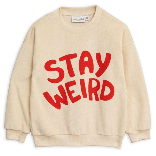 【SALE／40%OFF】オーガニックコットン キッズテリースウェット Stay weird (長袖)