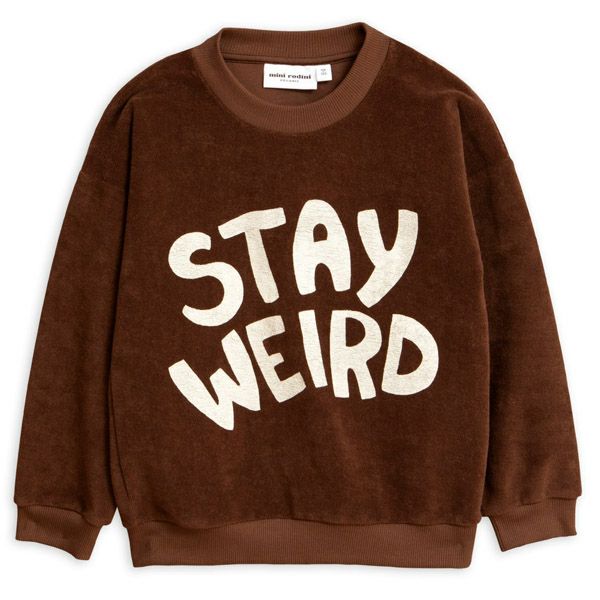 【SALE／40%OFF】オーガニックコットン キッズテリースウェット Stay weird (長袖)