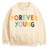 【SALE／40%OFF】オーガニックコットン キッズ裏起毛スウェット Forever young (長袖)