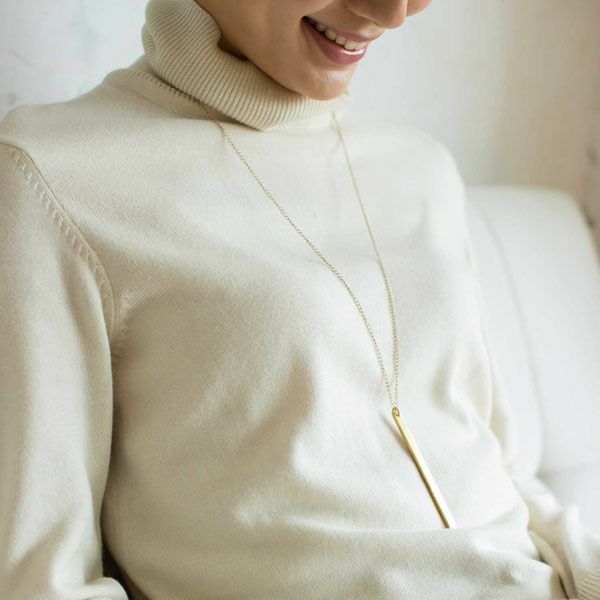 オーガニックコットン ニットタートルネック