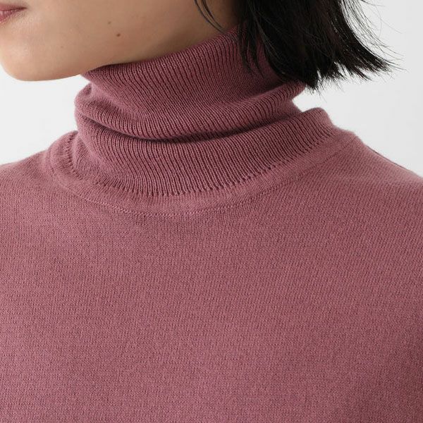 オーガニックコットン ニットタートルネック
