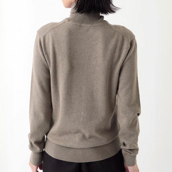 オーガニックコットン ニットタートルネック