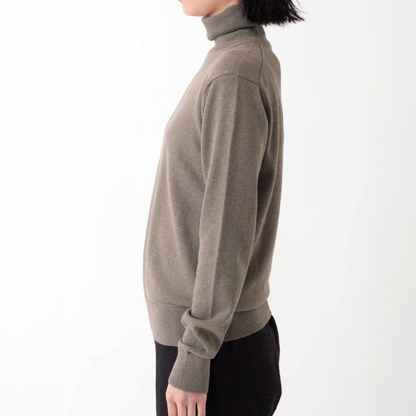 オーガニックコットン ニットタートルネック