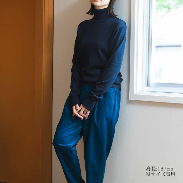 オーガニックコットン ニットタートルネック