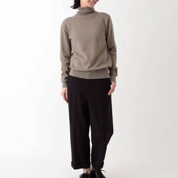オーガニックコットン ニットタートルネック