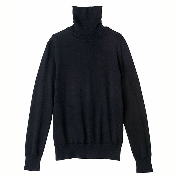 オーガニックコットン ニットタートルネック