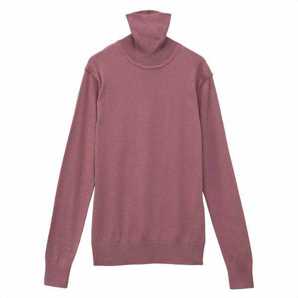 オーガニックコットン ニットタートルネック