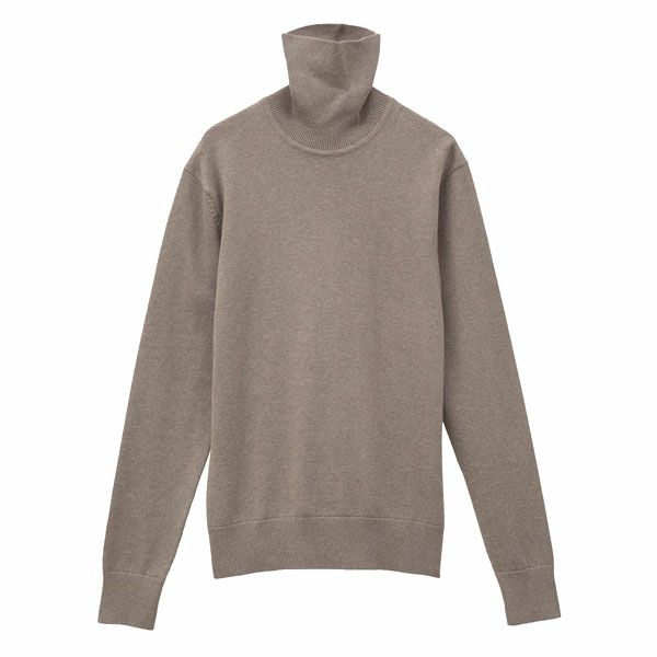 オーガニックコットン ニットタートルネック