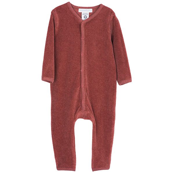 【SALE／40%OFF】オーガニックコットン ベビー ベロアカバーオール