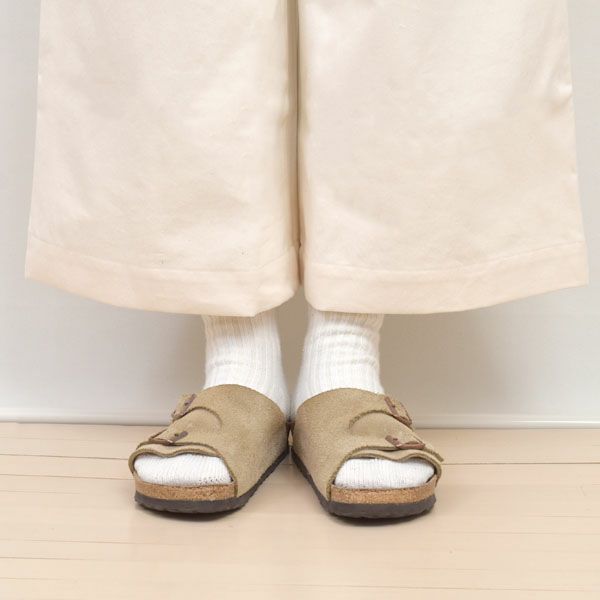 オーガニックコットン リブソックス 厚手 22-24