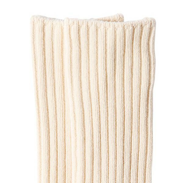 オーガニックコットン リブソックス 厚手 22-24