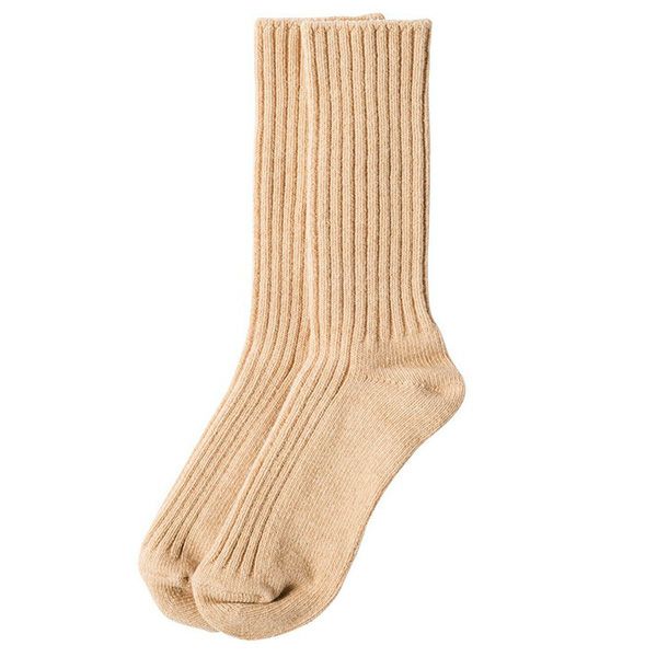 オーガニックコットン リブソックス 厚手 25-27