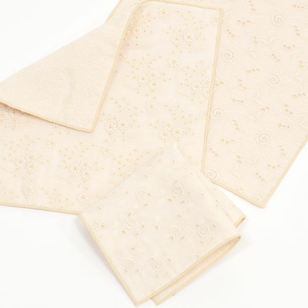 オーガニックコットン レースあわせタオルハンカチ