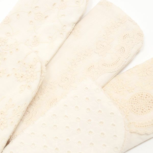 オーガニックコットン レースメガネケース