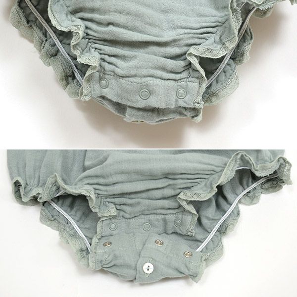 【SALE／30%OFF】オーガニックコットン ベビー えり付きロンパース Love(長袖)