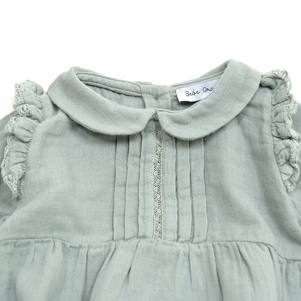 【SALE／30%OFF】オーガニックコットン ベビー えり付きロンパース Love(長袖)