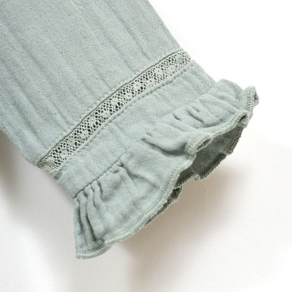 【SALE／30%OFF】オーガニックコットン ベビー えり付きロンパース Love(長袖)