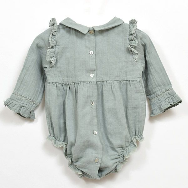 【SALE／30%OFF】オーガニックコットン ベビー えり付きロンパース Love(長袖)