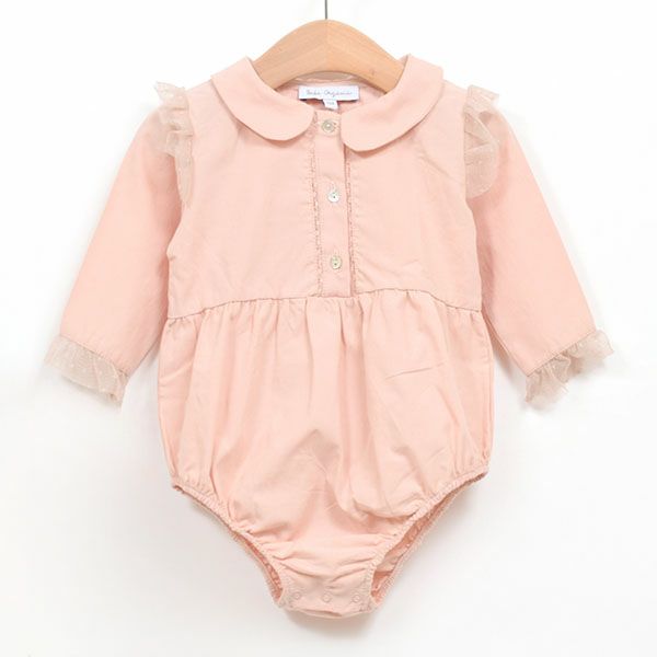 オーガニックコットン ベビー えり付きロンパース Natasha(長袖)