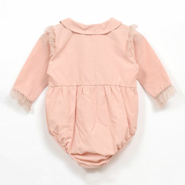 オーガニックコットン ベビー えり付きロンパース Natasha(長袖)